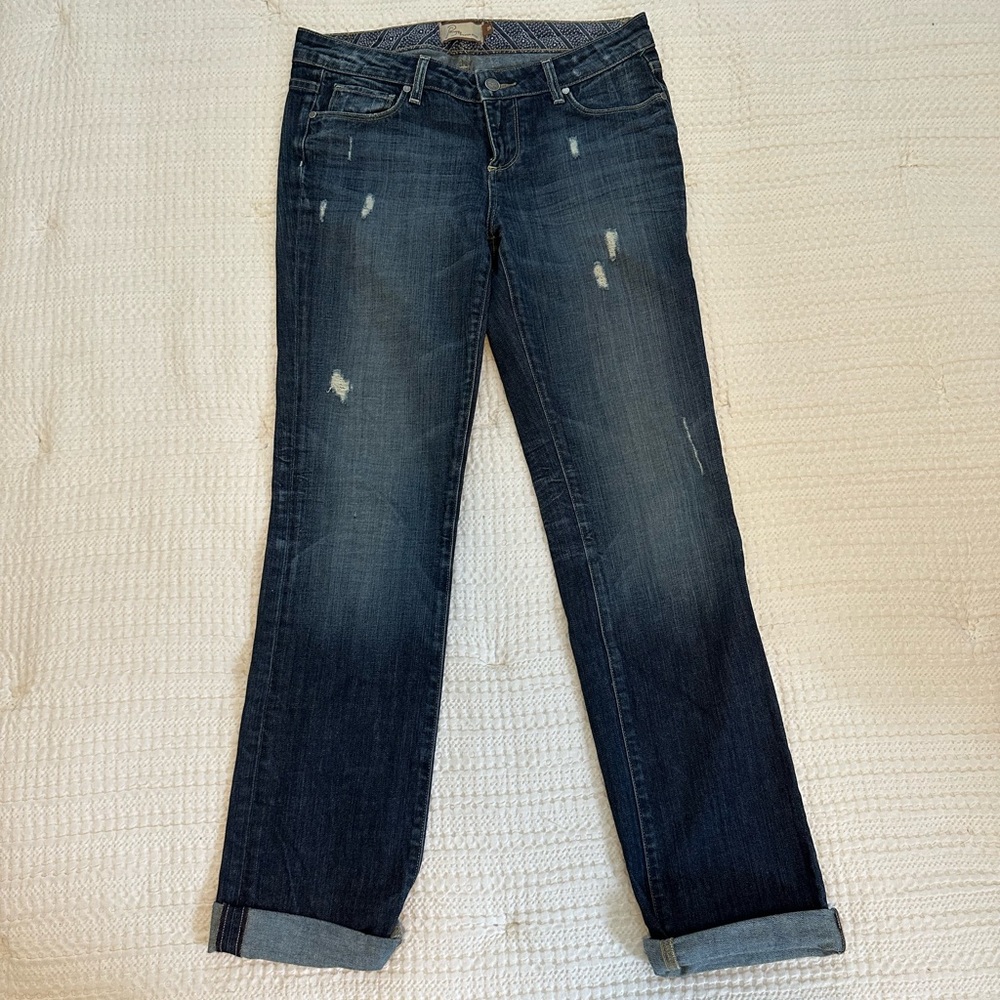 Paige Premium Denim Size 26 Distressed Denim Jeans